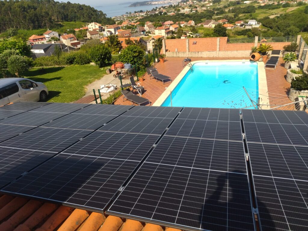 instalación solar en dorron sanxenxo