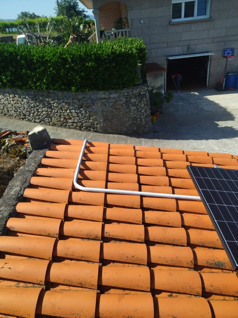 instalación solar en dorron sanxenxo