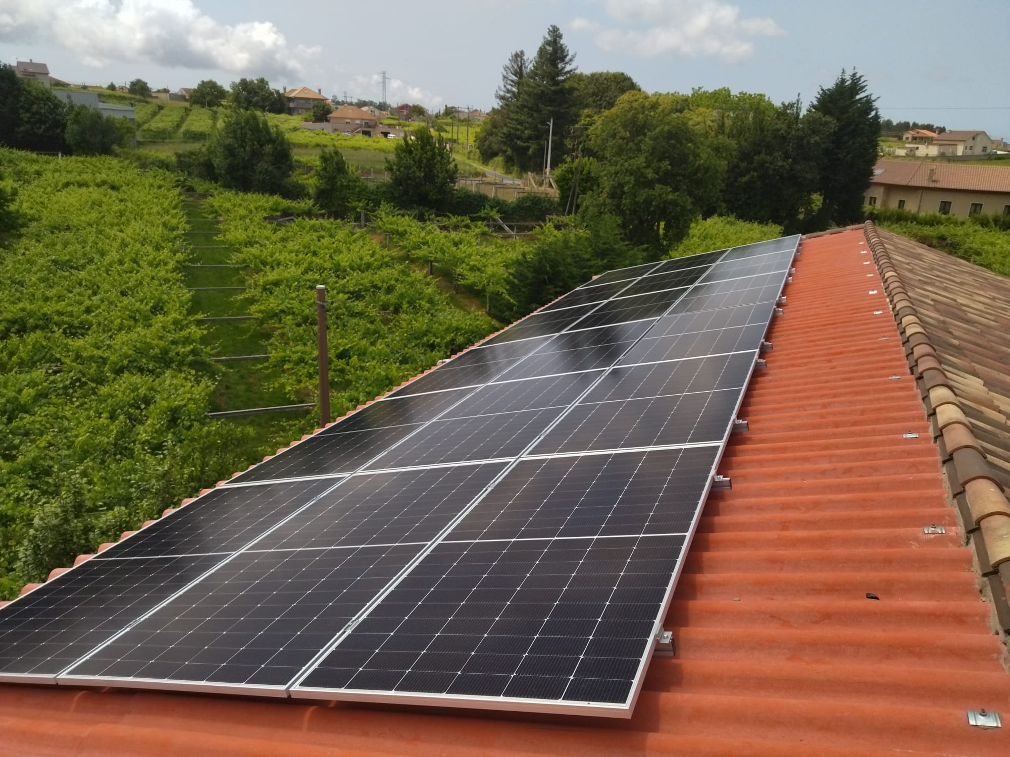 instalación solar Ribadumia