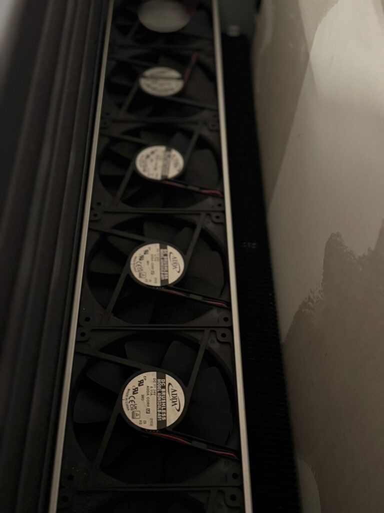 sistema de ventilación interna (DBE) de un radiador Jaga